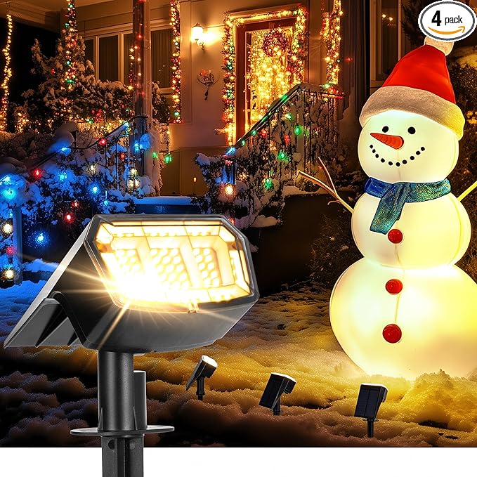 Solar christmas spotlights hotsell