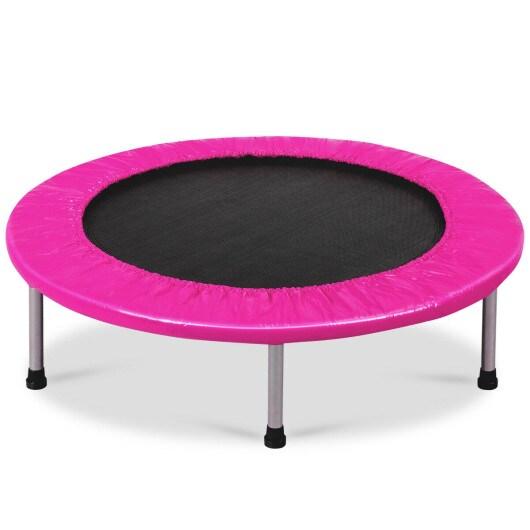 38-Inch Rebounder Trampoline with Padding and Springs for Adults and Kids