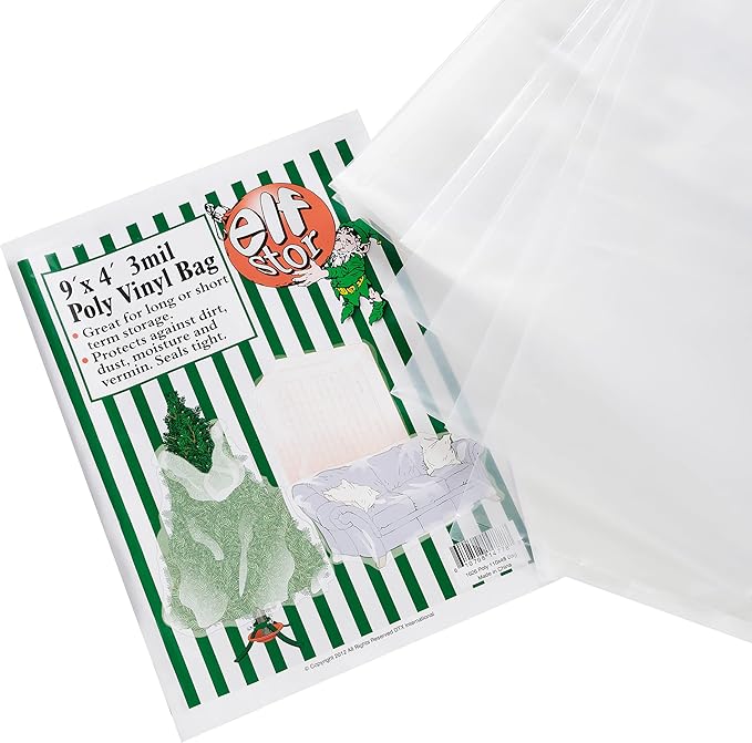 Christmas Tree Storage or Disposal Bag for Upright Trees up to 7.5 Ft Tall - Use Large Storage Bag for Couches, Mattress, and More by Elf Stor