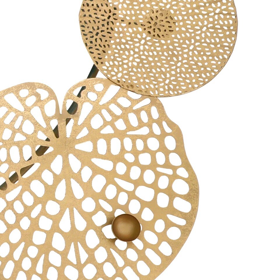 Luxury Lotus Leaf Metal Wall Art – Large Indoor/Outdoor Sculpture