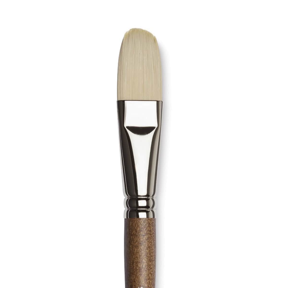 Winsor & Newton Artists' Oil Synthetic Hog Brush - Filbert, Size 12, Long Handle