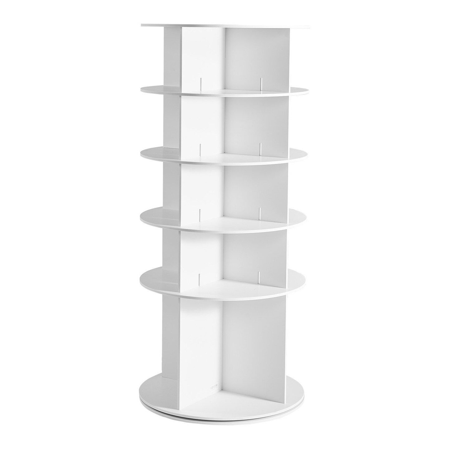 Shoe Rack TowerWhite 5-Tier Rotating Shoe Rack Tower 360° Spinning Carousel Organizer