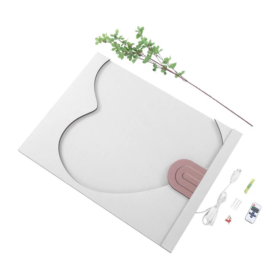 3D Sandstone Wall Art with LED Light – Modern Nature Wall Décor for Bedroom & Home