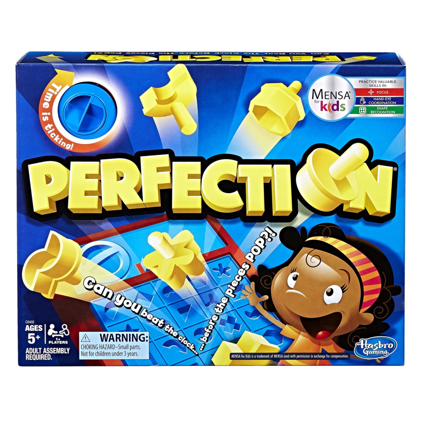 Hasbro Perfection Game, Shape Puzzle game, Ages 5 and Up