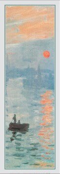Claude Monet Impression, Sunrise Blue Detail Art Print - Iconic Impressionist Wall Decor