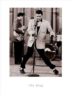 The King Elvis Presley Wall Art Décor - Iconic Music Legend Art Print by Anon