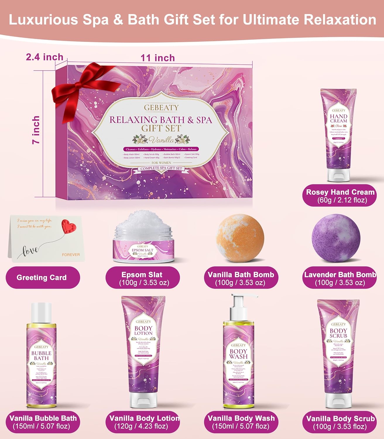 Christmas Gifts, 4 Lip Balms Stocking Stuffers Products, Festive Fix Set - Peppermint, Salted Caramel, Cranberry Spritz &#x26; Shortbread Cookie (4-Pack)