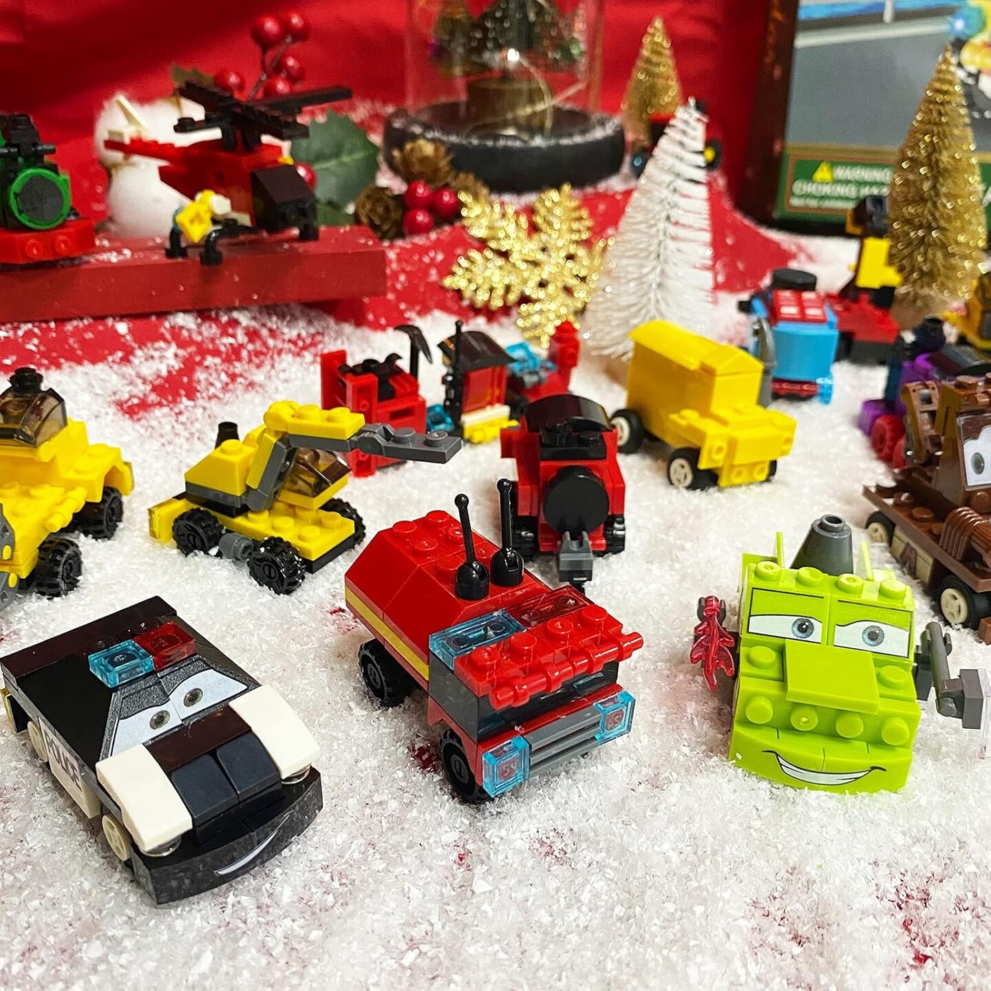 Christmas Advent Calendar 2024 with Insect Building Blocks for Kids, 24 Days Christmas Countdown Calendars 12 in 1 Building Blocks Stem Toys for Boys Girls Toddler Xmas Stocking Stuffers