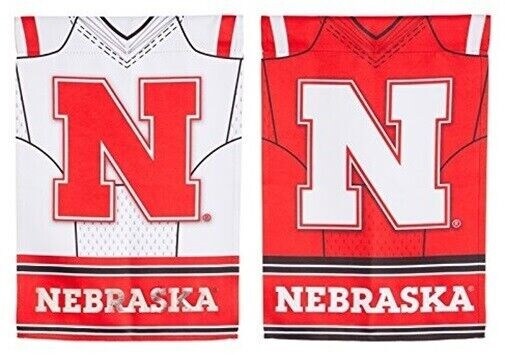 Nebraska Huskers Banner 2 Sided Vertical Jersey Flag