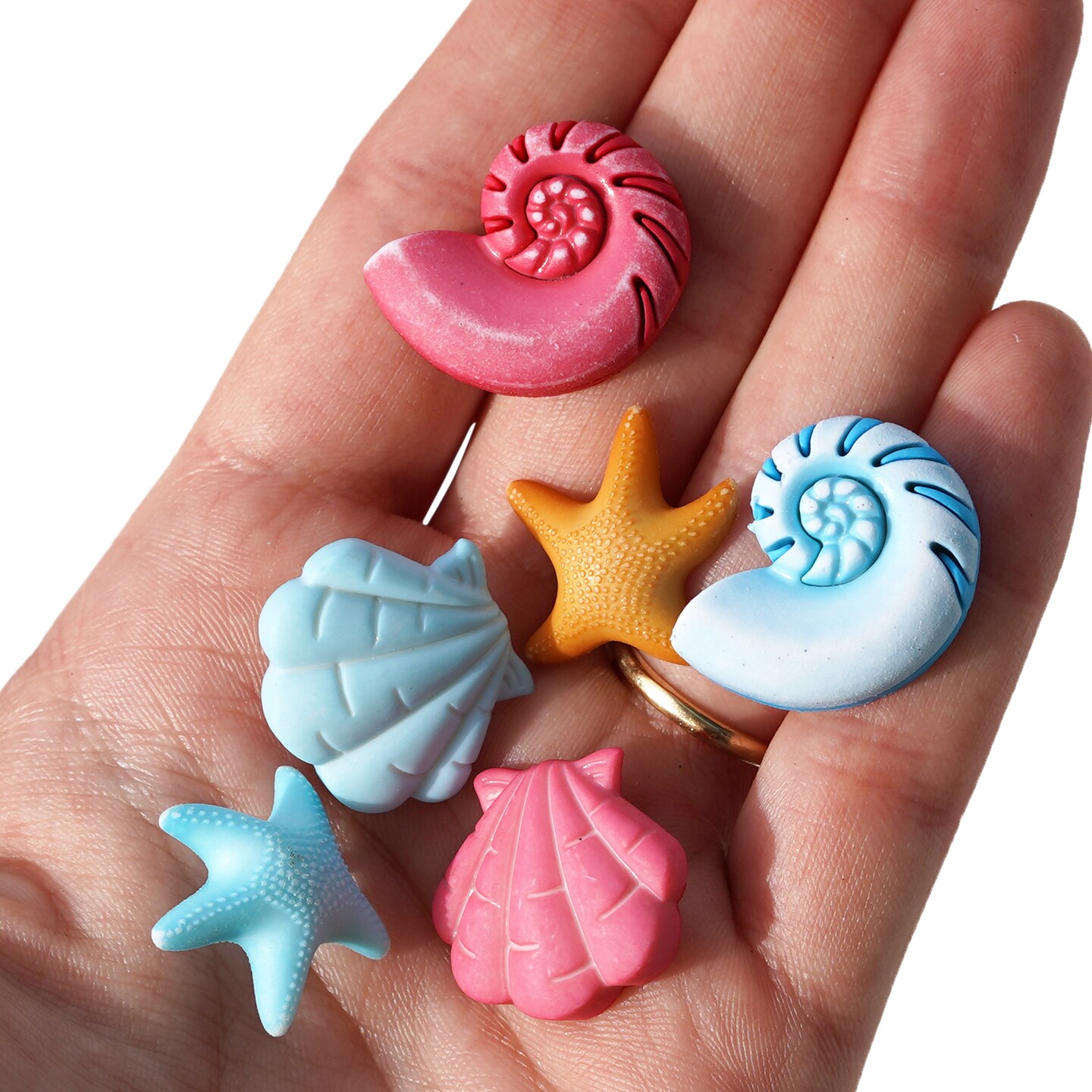 Buttons Galore Under the Sea Assortment Button Super Value Pack for DIY Craft and Sewing Projects - 50 Buttons