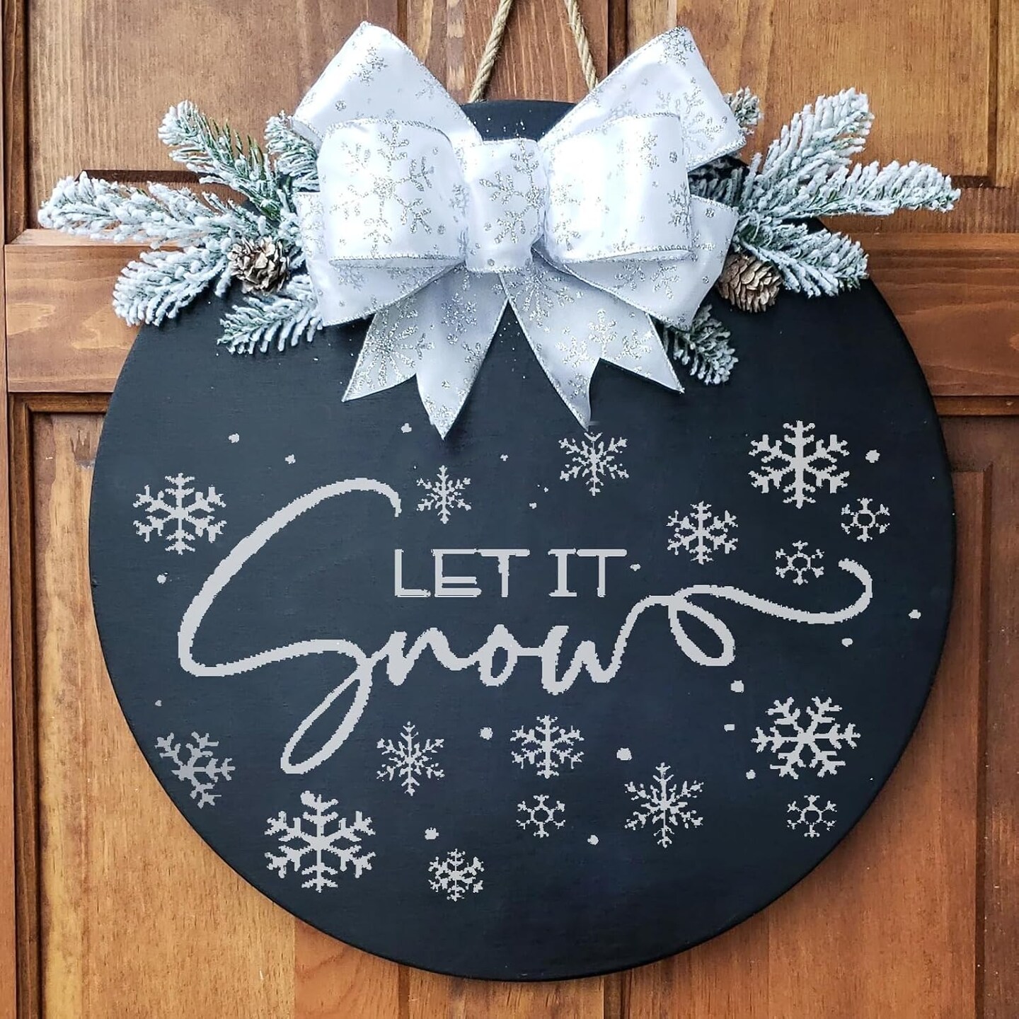 Large Snowflake Christmas Stencils for Crafts Reusable(Set of 5 Snowflakes)12&#x22;L x 8&#x22;W