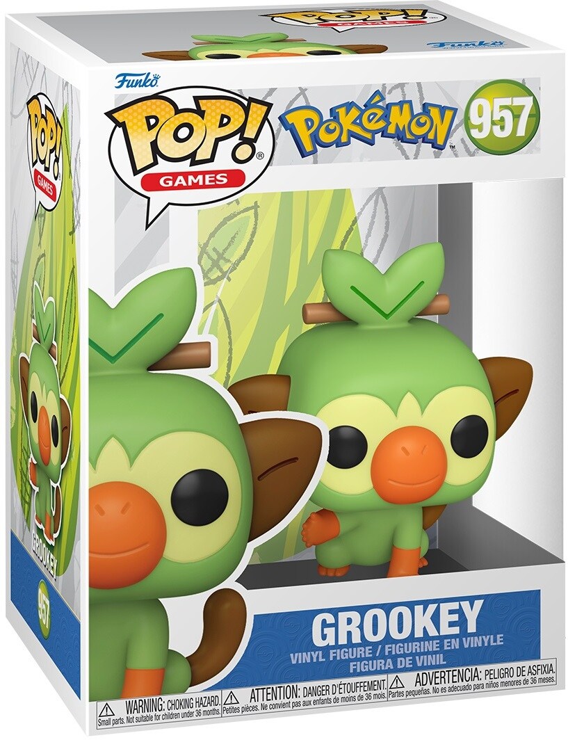 Funko Pop! Pokémon Grookey #957 – Figura In Vinile Da Collezione, Altezza 9,3 Cm – Regalo Per Trainer