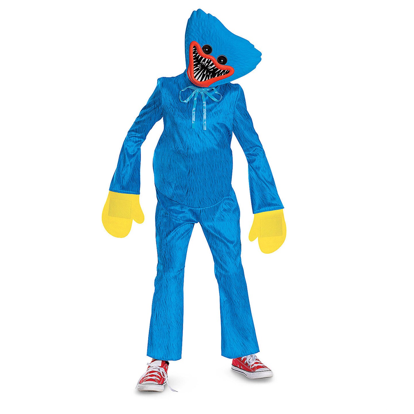 Kids Classic Poppy Playtime Huggy Wuggy Costume Blue Jumpsuit Outfit