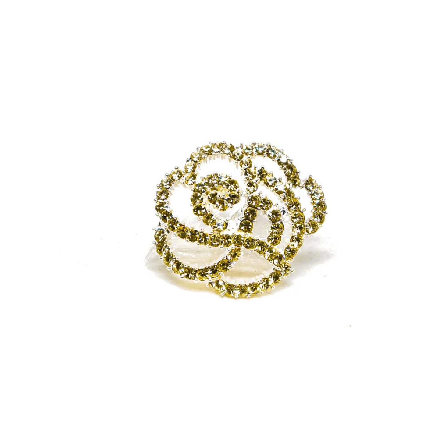 Rhinestone Rose Button for Clothing Accessories Home Decor