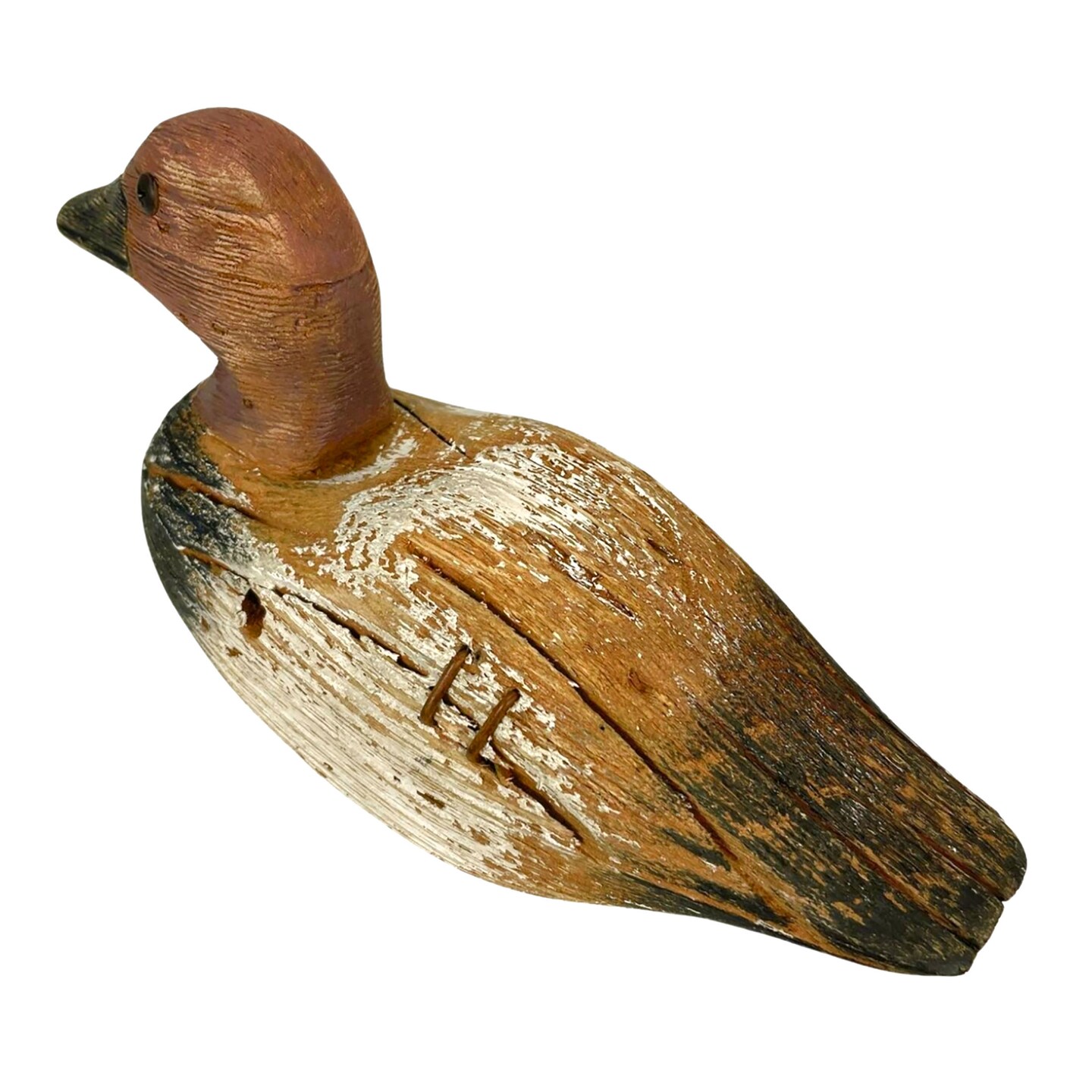 Rustic Wooden Duck Decoy Decor Collection Hand-Carved Folk Art Mallard Statues