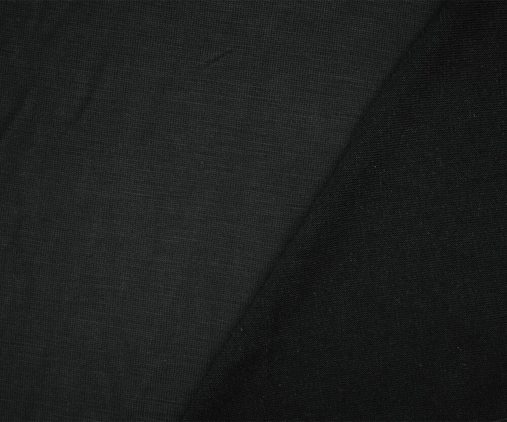 Black Washed Modal Poly Stretch Spandex Tissue Jersey Knit Fabric By the Yard