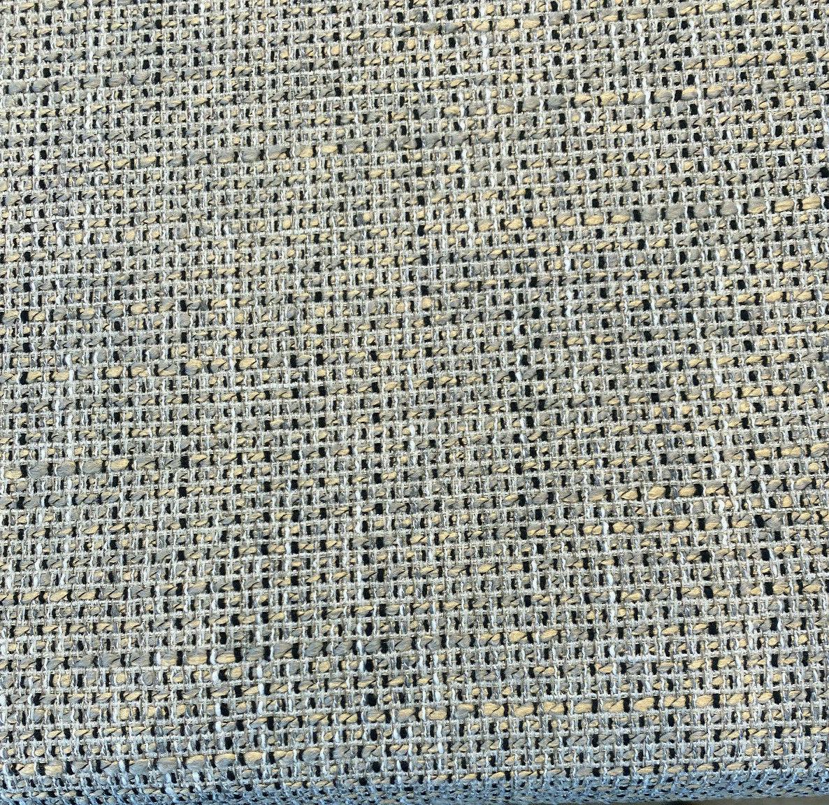 1 Yard Upholstery Chenille Fabric Badlands Steel Gray Crypton Soft Durable Stain Resistant 100% Polyester