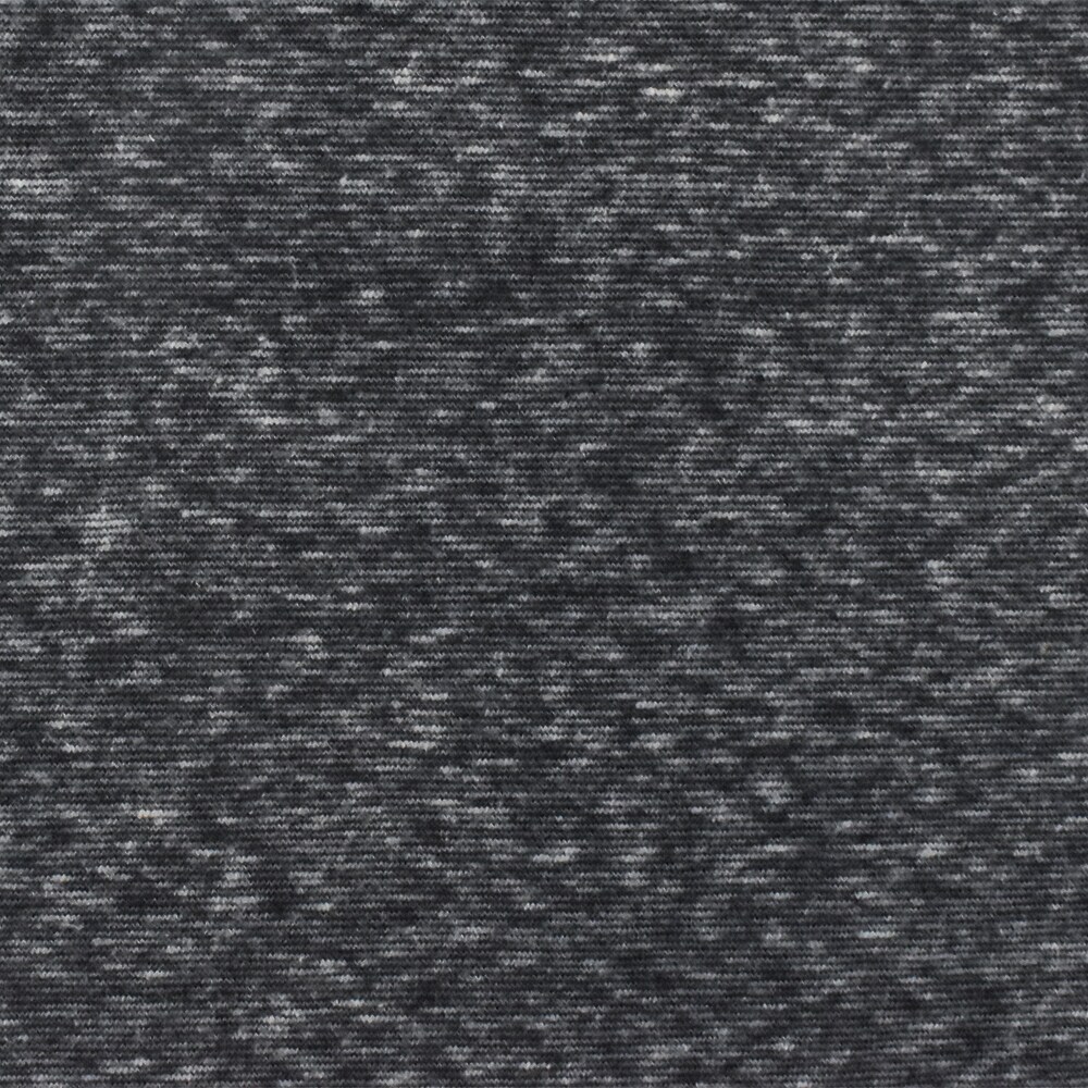 Off Black-Gray Slub Stretch Texture Jersey Knit Fabric By the Yard