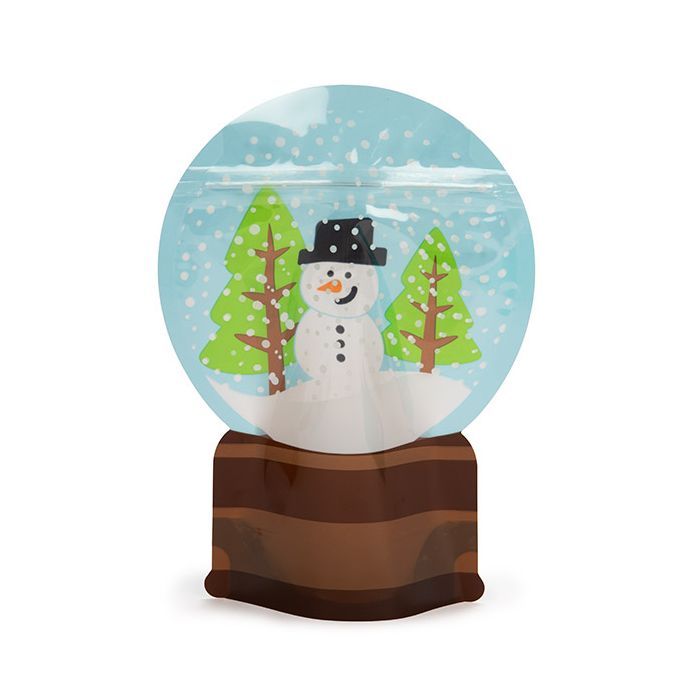 Snow Globe Shaped Pouch - 6&#x22; x 2 1/2&#x22; x 8&#x22; - Pack of 5