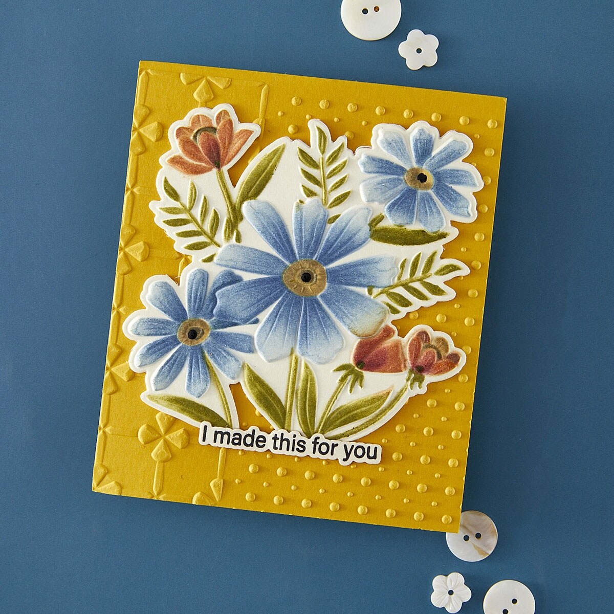 3D Folder and Stencil Bundle by Wendy Vecchi-Tabbed Classics, Thank You Bouquet