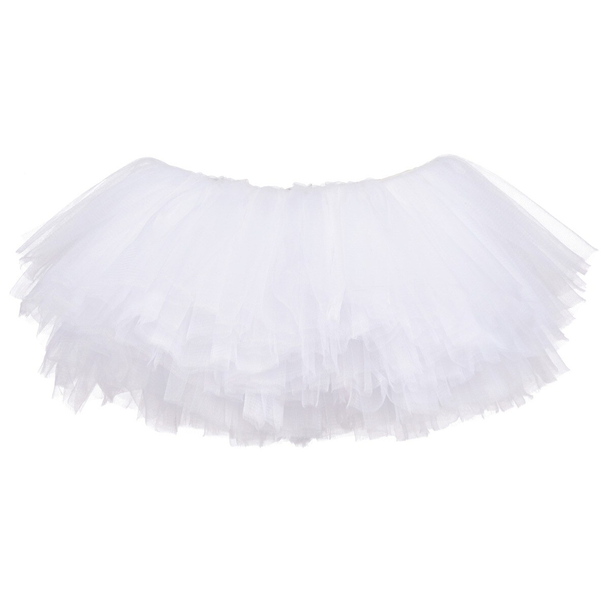 Big Girls Tutu 10-Layer Short Ballet White