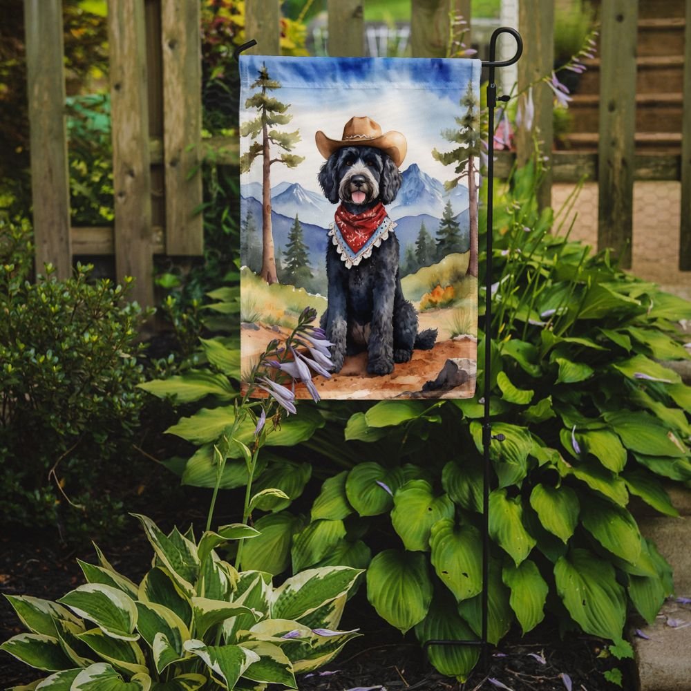 Edge Collections - 11.25" X 15.50" - Multicolor - Portuguese Water Dog Cowboy Welcome - 1 Piece