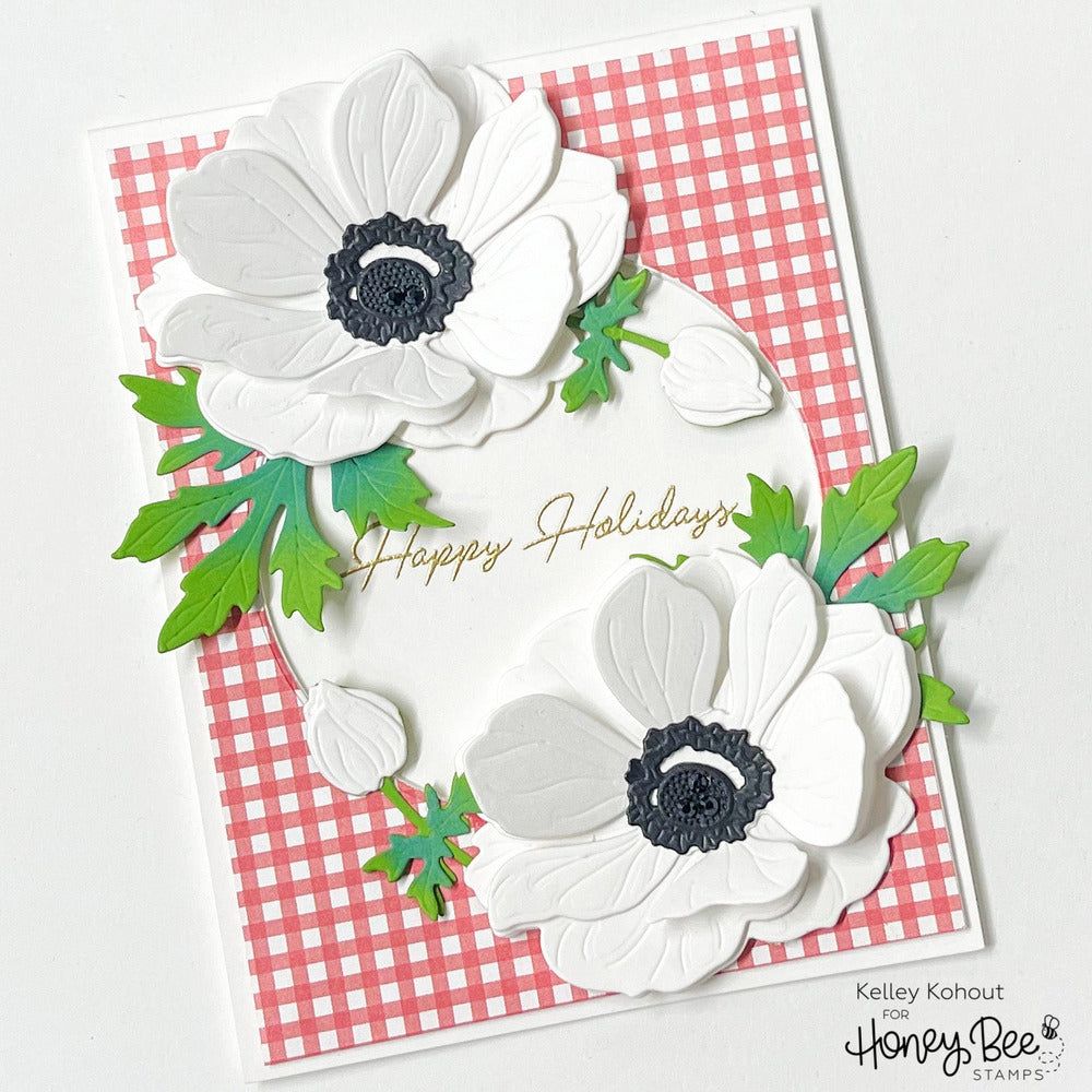 Inside: Holiday Sentiments - Honey Cuts - Coordinating Dies