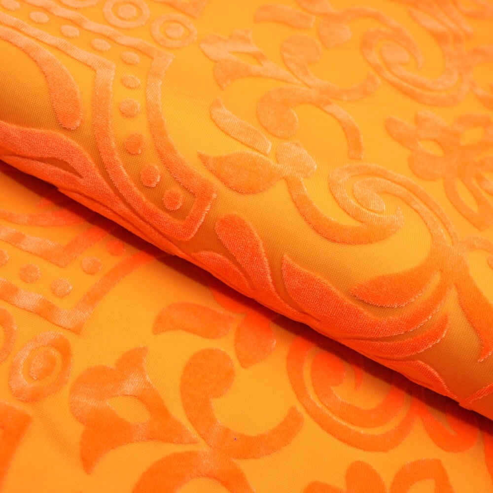 1 Yard Ice Burnout Stretch Velvet Fabric 2 Way Stretch 60 inch Width