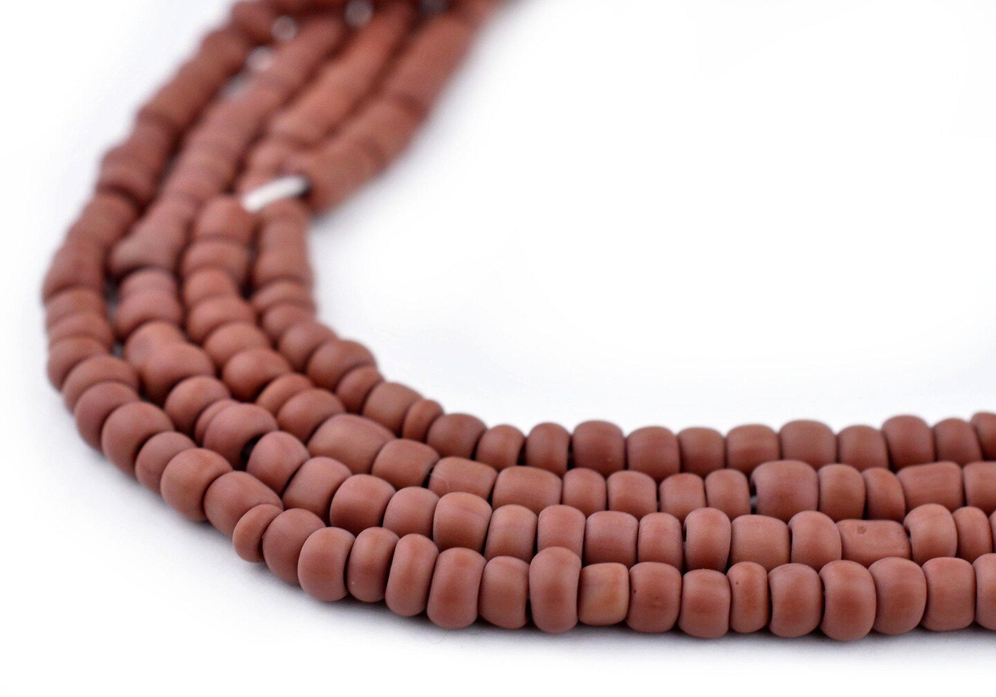The Bead Chest Brown Matte Glass Seed Beads (4mm) - 24 inch Strand of Quality Glass Beads