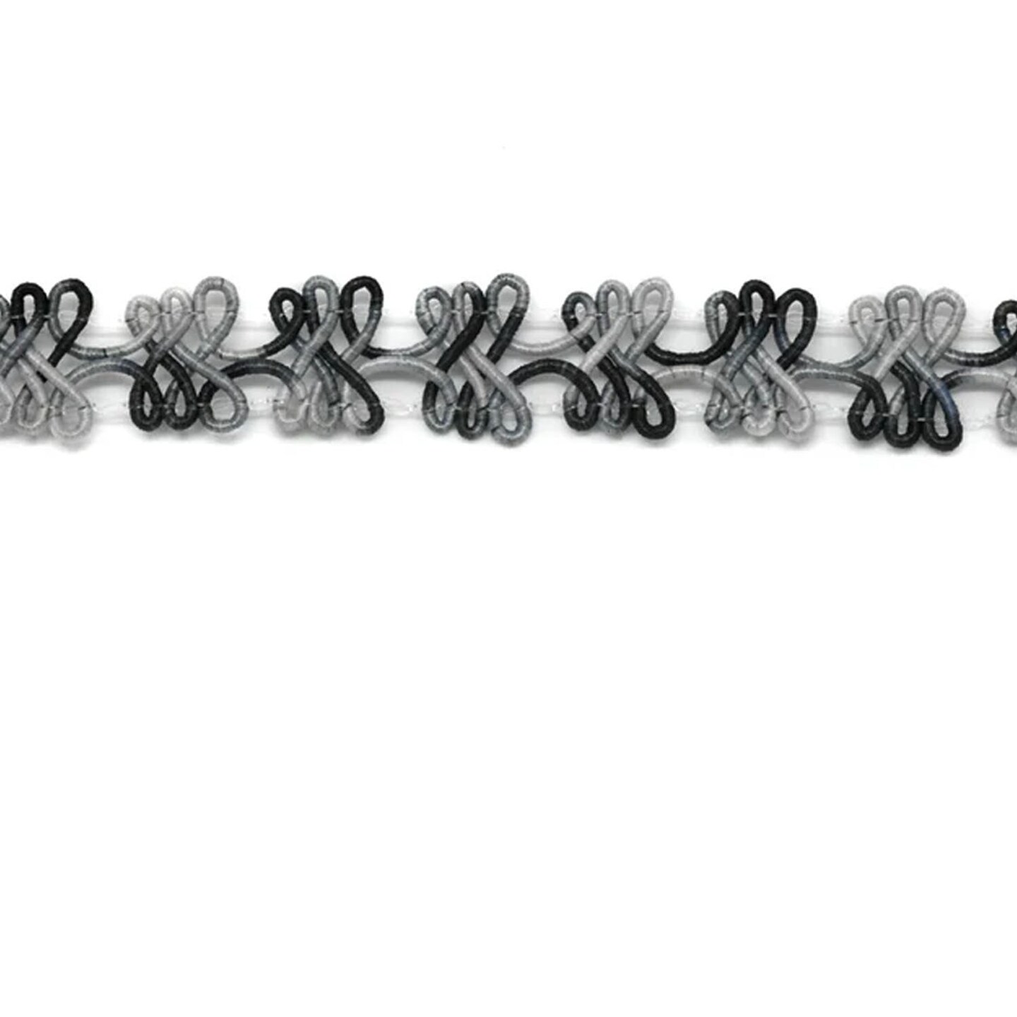 1 Yard Two Tone Braided Gimp Trim Decorative Sewing Embellishment 36 Inch Width