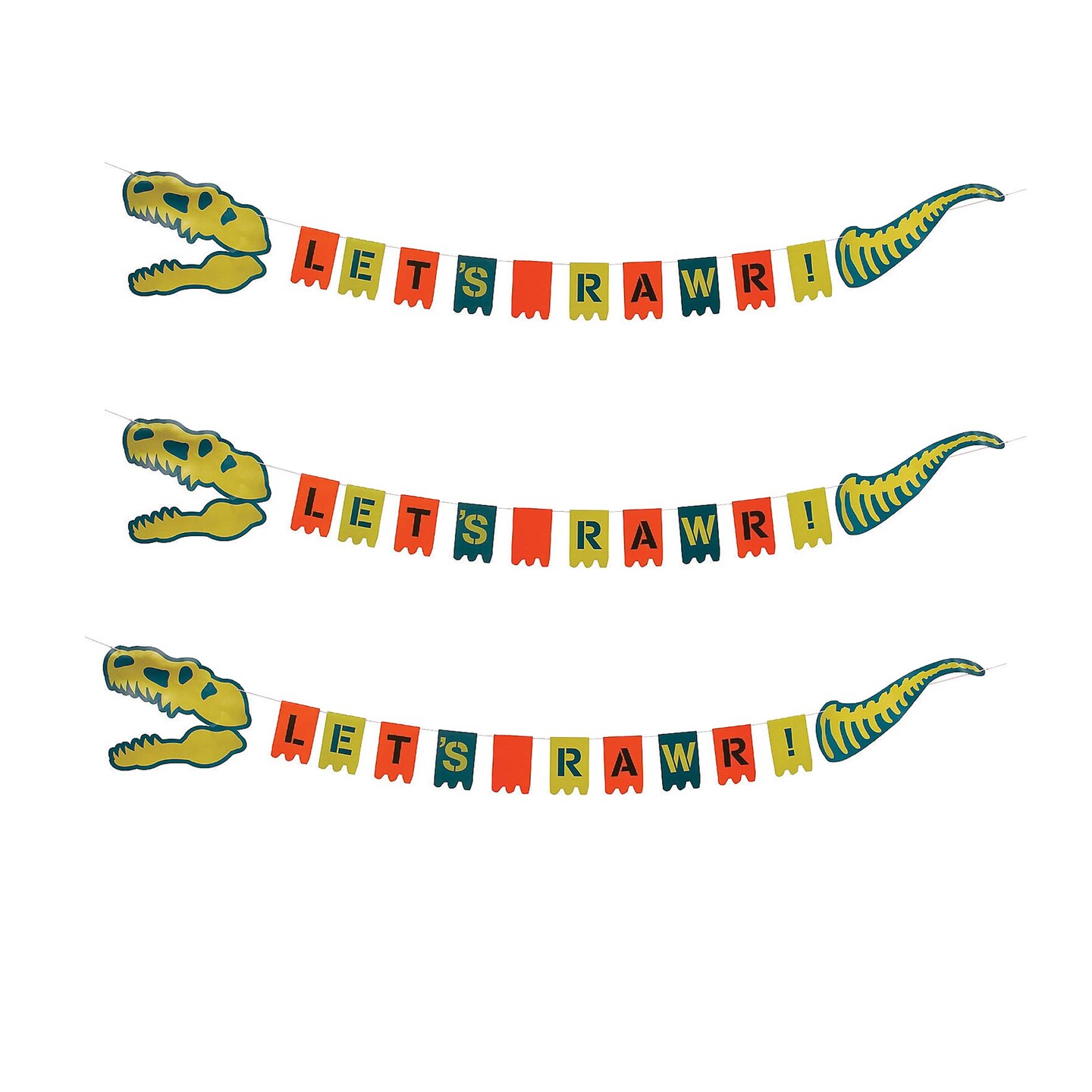 Dino Dig Birthday Garland