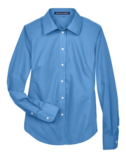 Devon &#x26; Jones&#xAE; Women&#x27;s Broadcloth Woven Dress Shirt