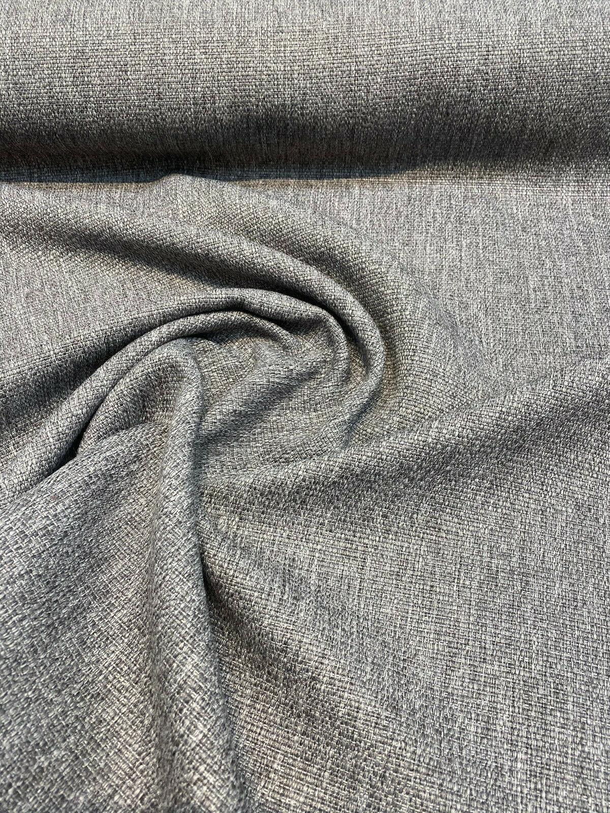 1 Yard Classic Gray Tweed Chenille Upholstery Fabric Heavy Duty Durable 56" Width 100% Polyester