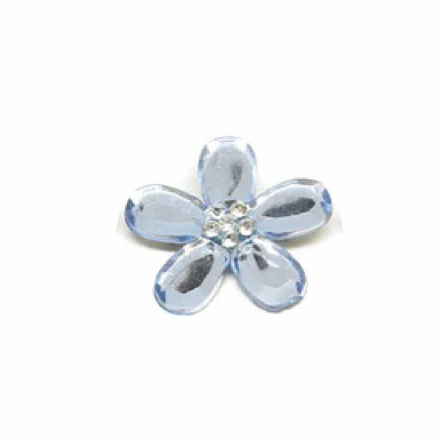 Assorted Flower Rhinestone Brooch Pin 10 Pieces DIY Wedding Craft 1.50 inch