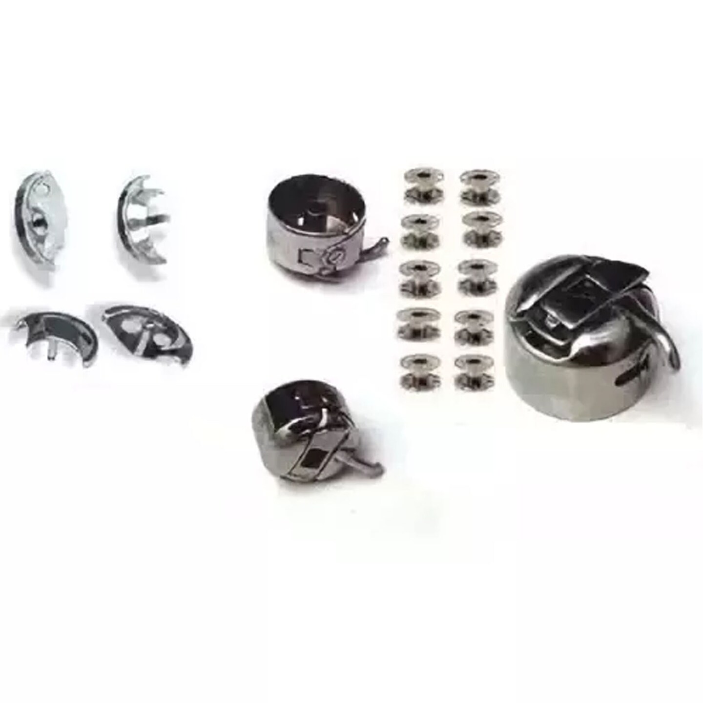 Shuttle Hook Bobbin Case Bobbins Needle Threaders Combo #2515 Complete Sewing Kit