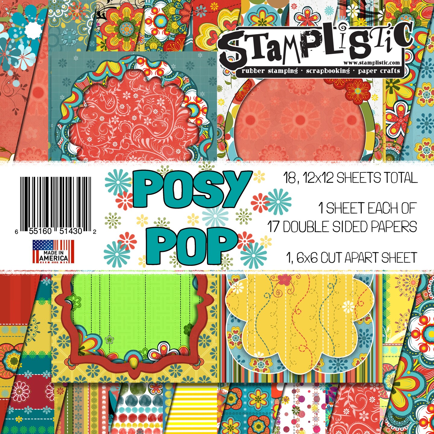 Posy Pop - 12 x 12 Paper Pack