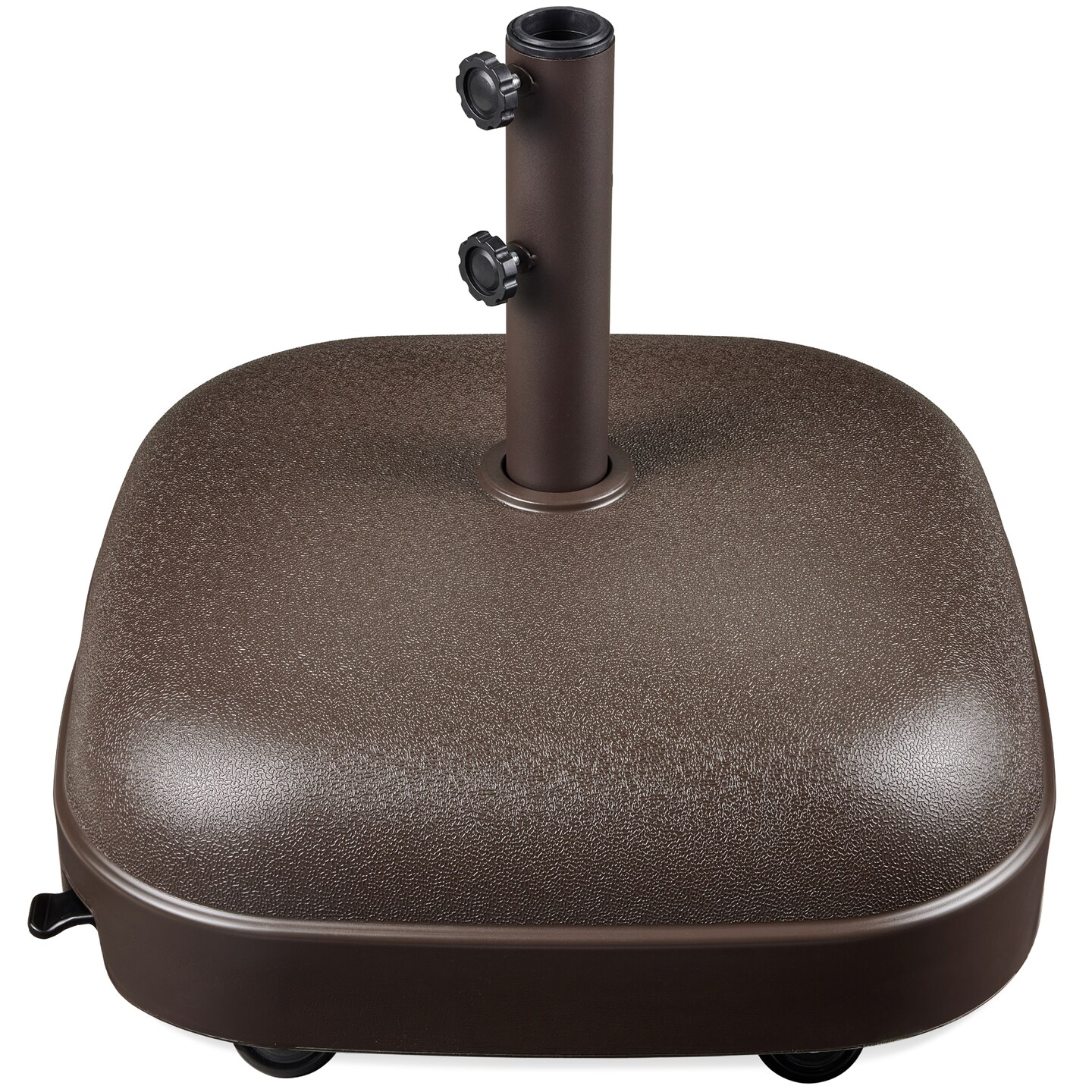 Best Choice Products 123lb Capacity Fillable Mobile Umbrella Base for Patio, Deck, 4 Wheels - Dome Square