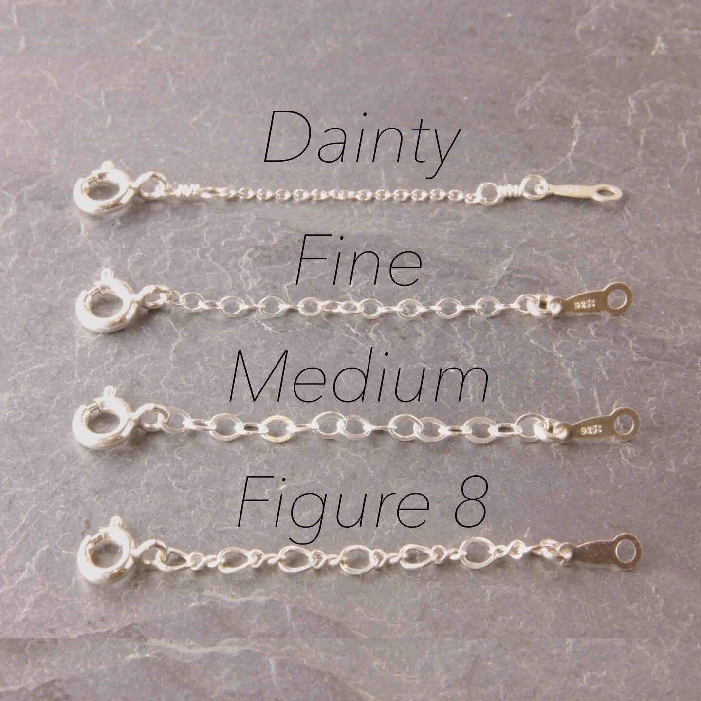Sterling Silver Necklace Extender, 1