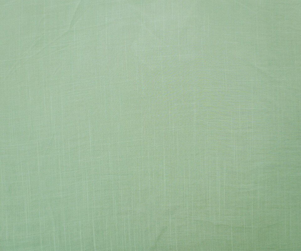 Pastel Green Rayon Solid Cross Hatch Linen-Look Challis Woven Fabric By the Yard