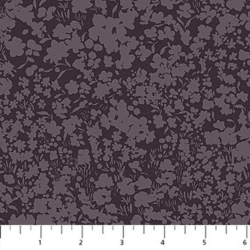 Fabric FIGO Purple Fields Flourish in Rayon by the Quarter Yard R91178-85