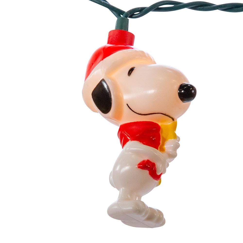 Peanuts© LED Snoopy and Woodstock Light Set - 9 Feet - 10 Lights