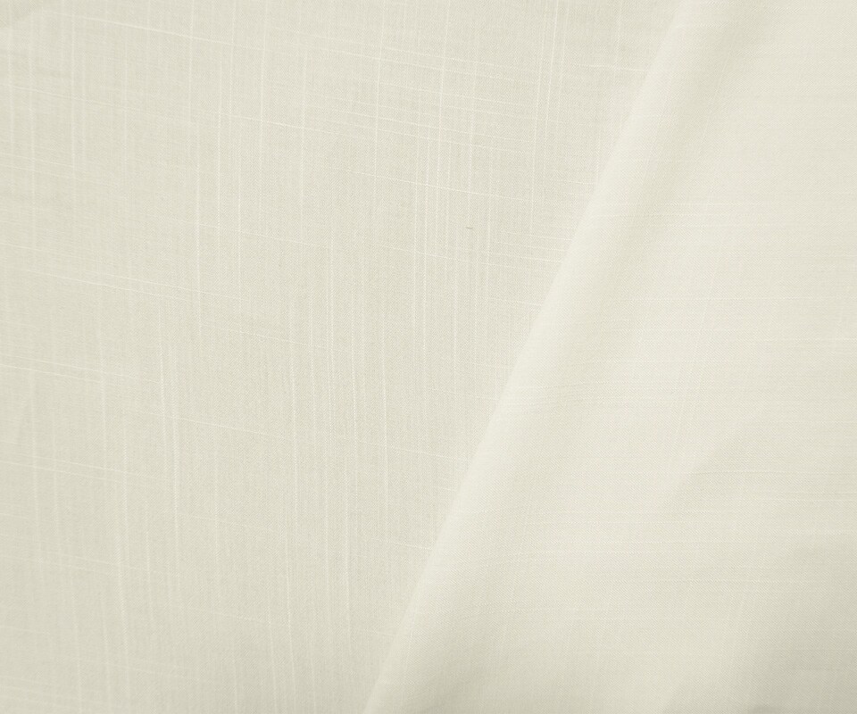 White Rayon Solid Cross Hatch Linen-Look Challis Woven Fabric By the Yard