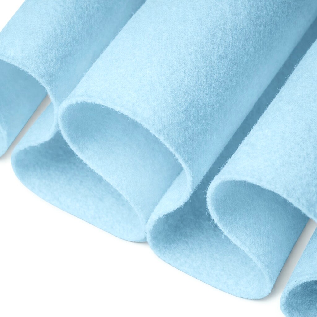 FabricLA Acrylic Felt Fabric - 72" Inch Wide 1.6mm Thick Felt by The Yard - Use Felt Sheets for Sewing, Cushion and Padding, DIY Arts & Crafts - Baby Blue, 1 Yard