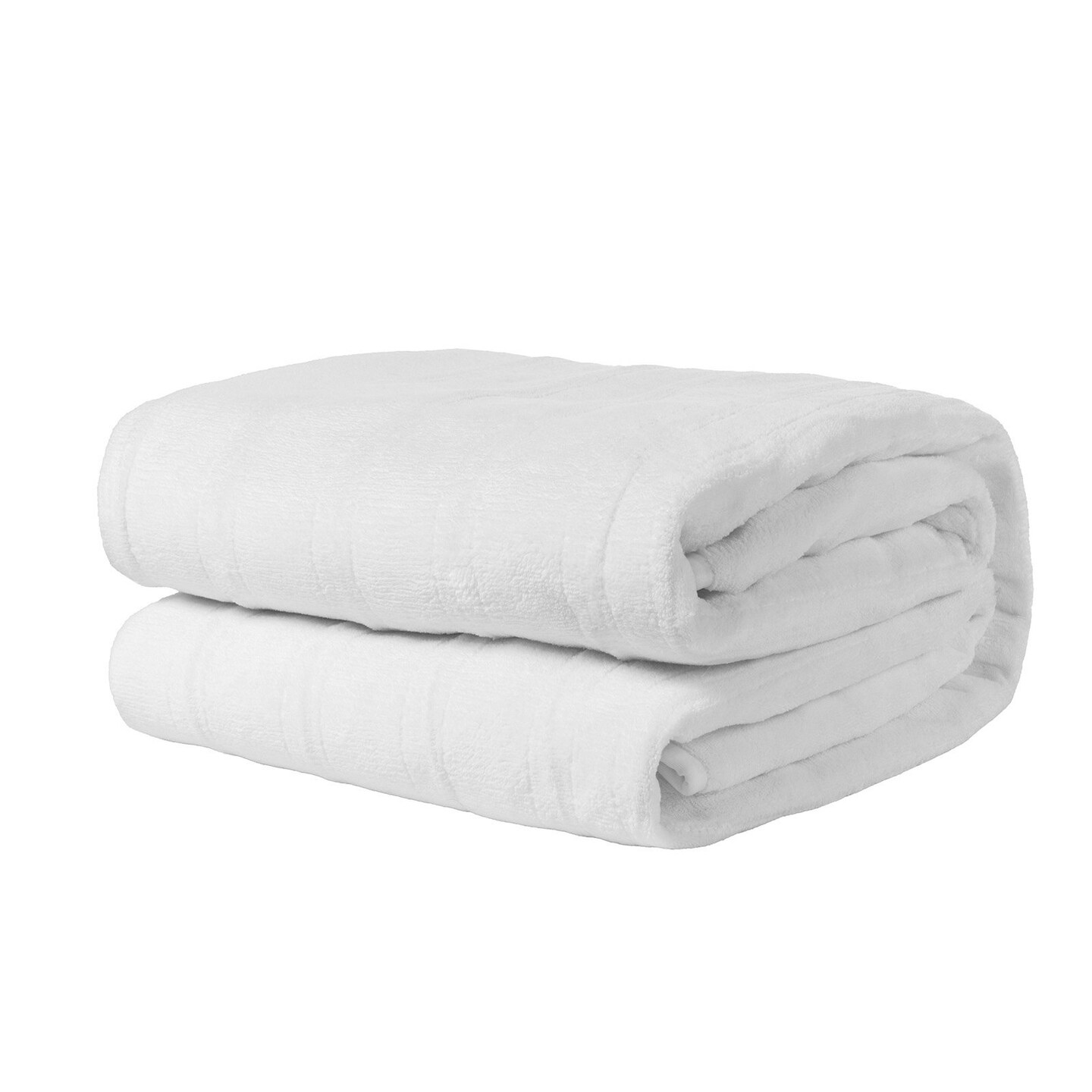 Heated Electric Blanket Dual Zone Control 5 Heat Levels Coral Velvet Gray