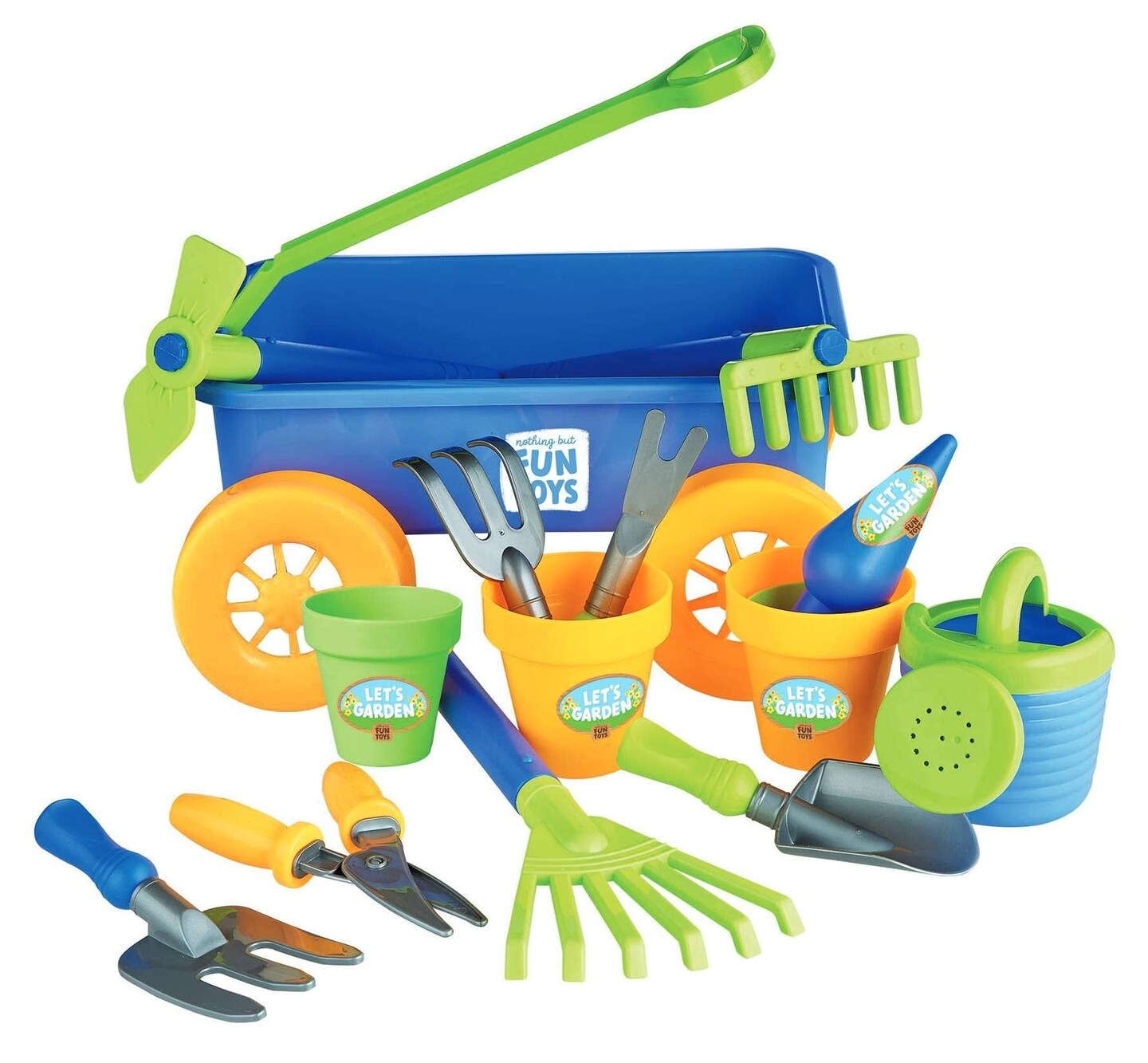 Nothing But Fun Toys Let's Garden Wagon Playset Designed for Children Ages 2+ Years, 201706
