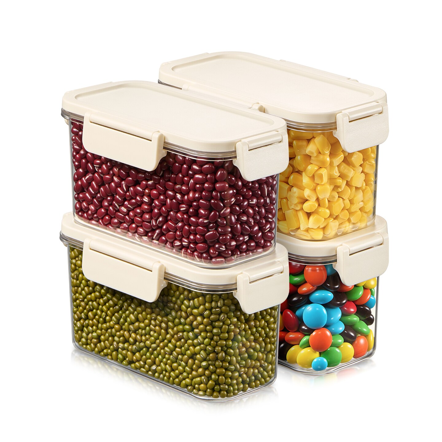 Sorbus Airtight Stackable Food Container – Clear Pantry Canister