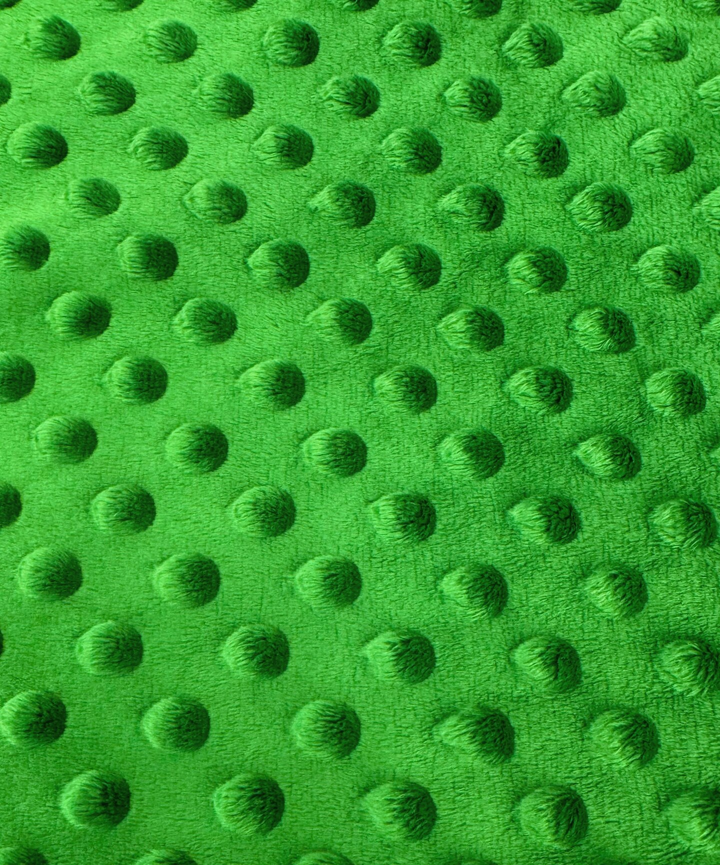 Kelly Green Minky Dot Fabric by the Yard, 60" Wide Ultra-Soft Plush Minky Fabric for Baby Blankets, Nursery Decor, Plush Toys & Sewing