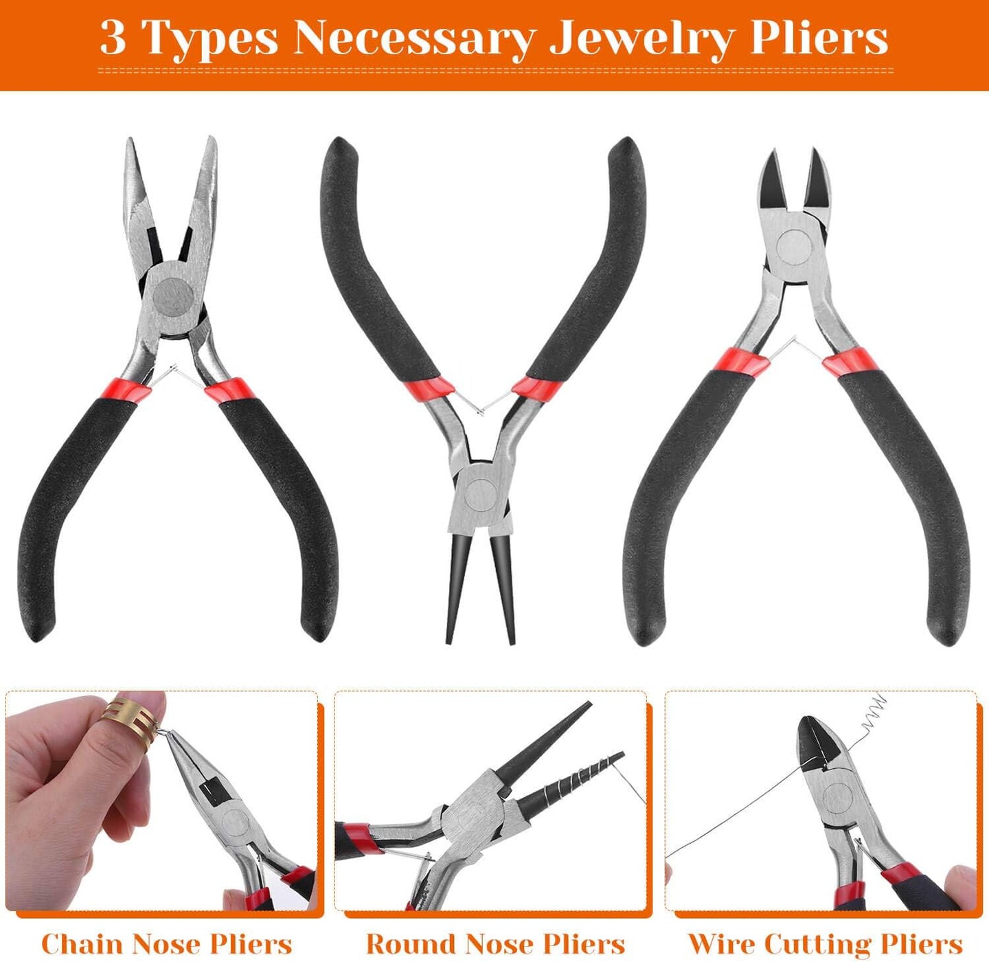 Jewelry Making Kit with Tools, Wires, Charms & Findings – Complete DIY Jewelry Repair & Craft Set