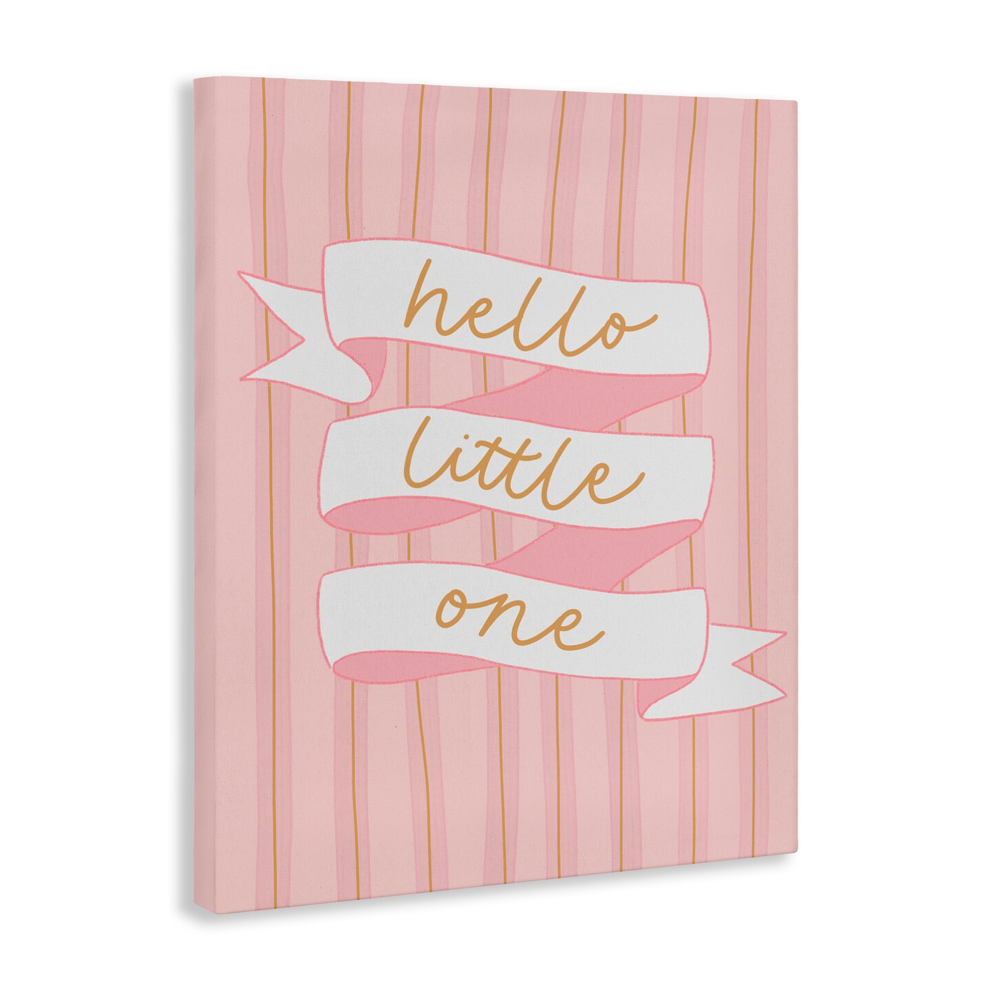 Stupell Industries Pink Hello Little One Canvas, design by Amanda Houston
