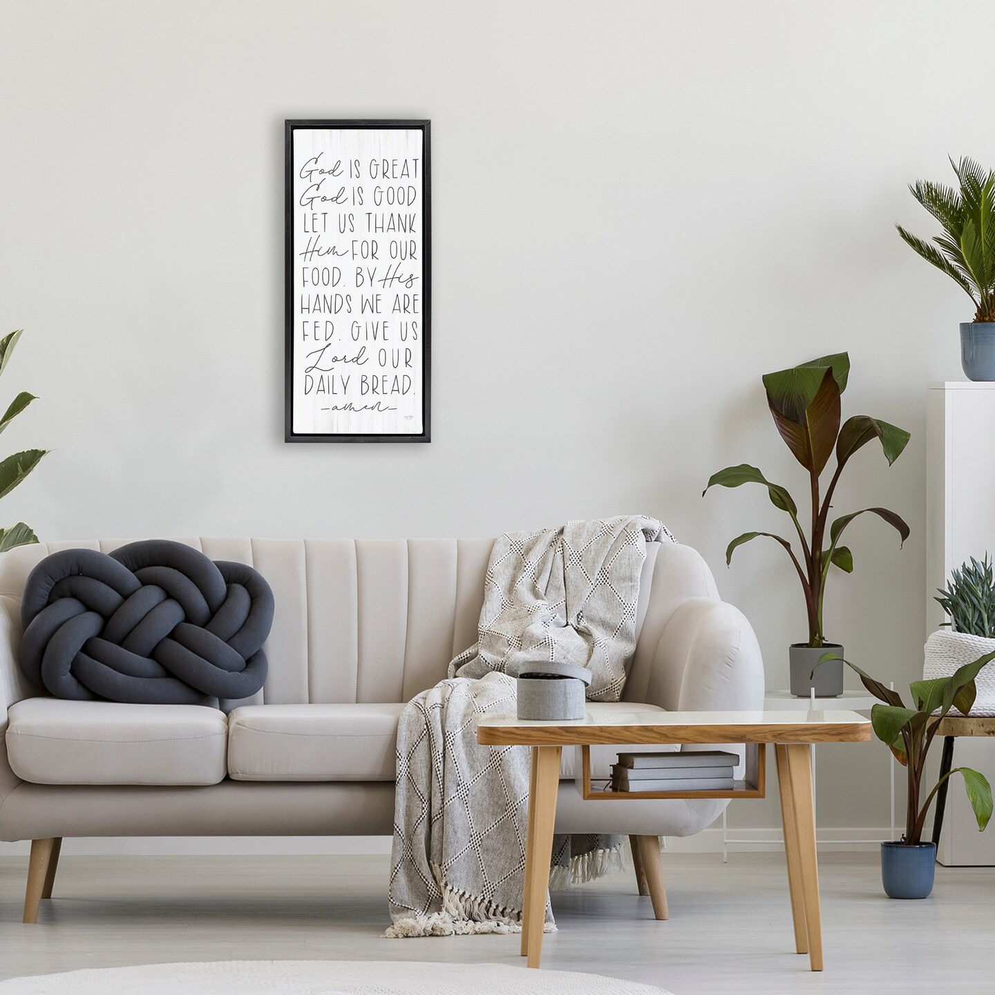 Stupell Industries God Is Great & Good Floating Frame, design by Lux + Me Designs